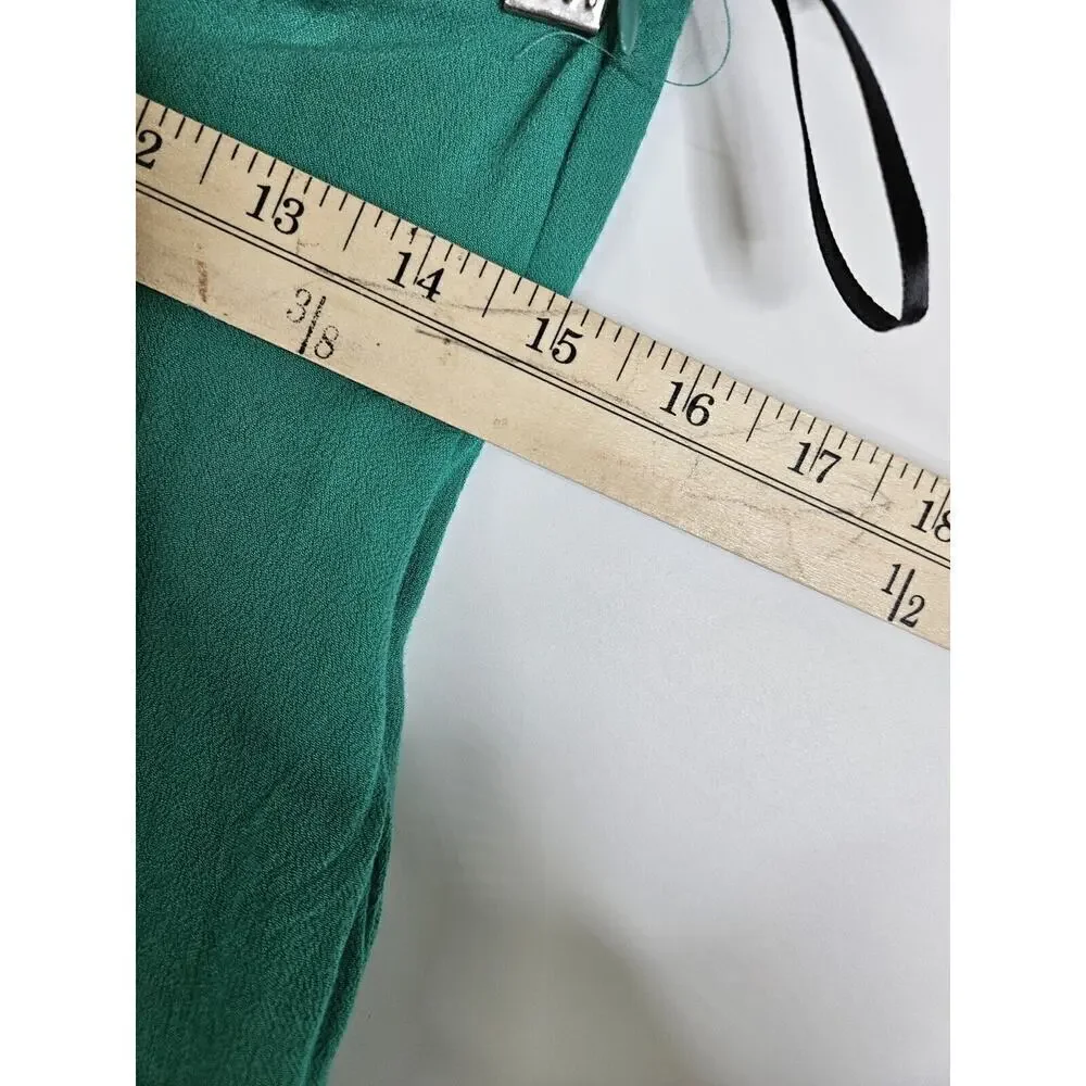 Honey Punch Long Pencil Skirt Side Slit Lightweight Size Medium Green Summer